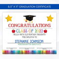 preschool kindergarten elementary graduation ceremony classroom grad diploma certificate template